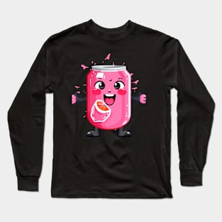 Soft drink cute T-Shirt cute giril Long Sleeve T-Shirt